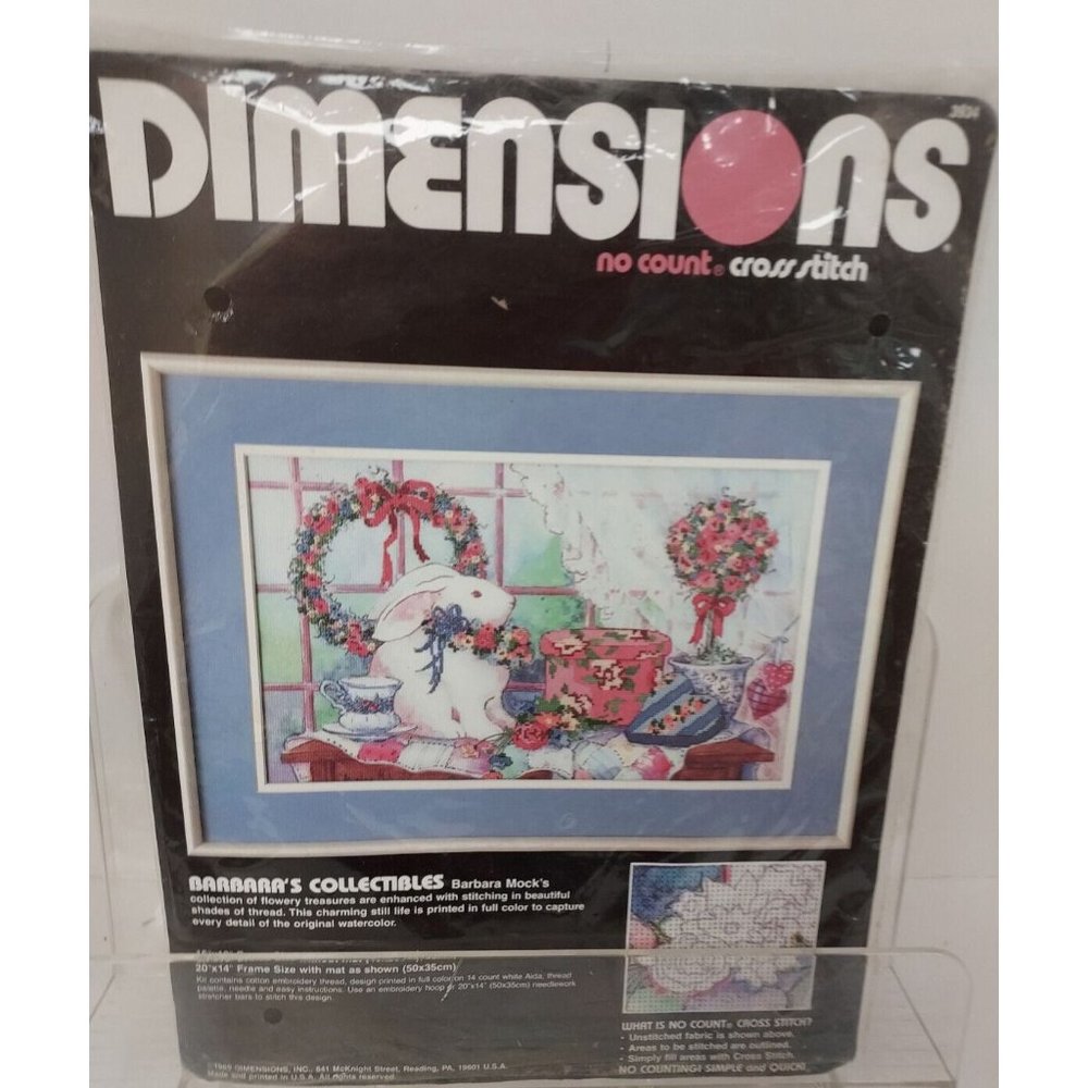 Dimensions No Count Cross Stitch Barbara's Collectible #3934 ©1989 16x10"